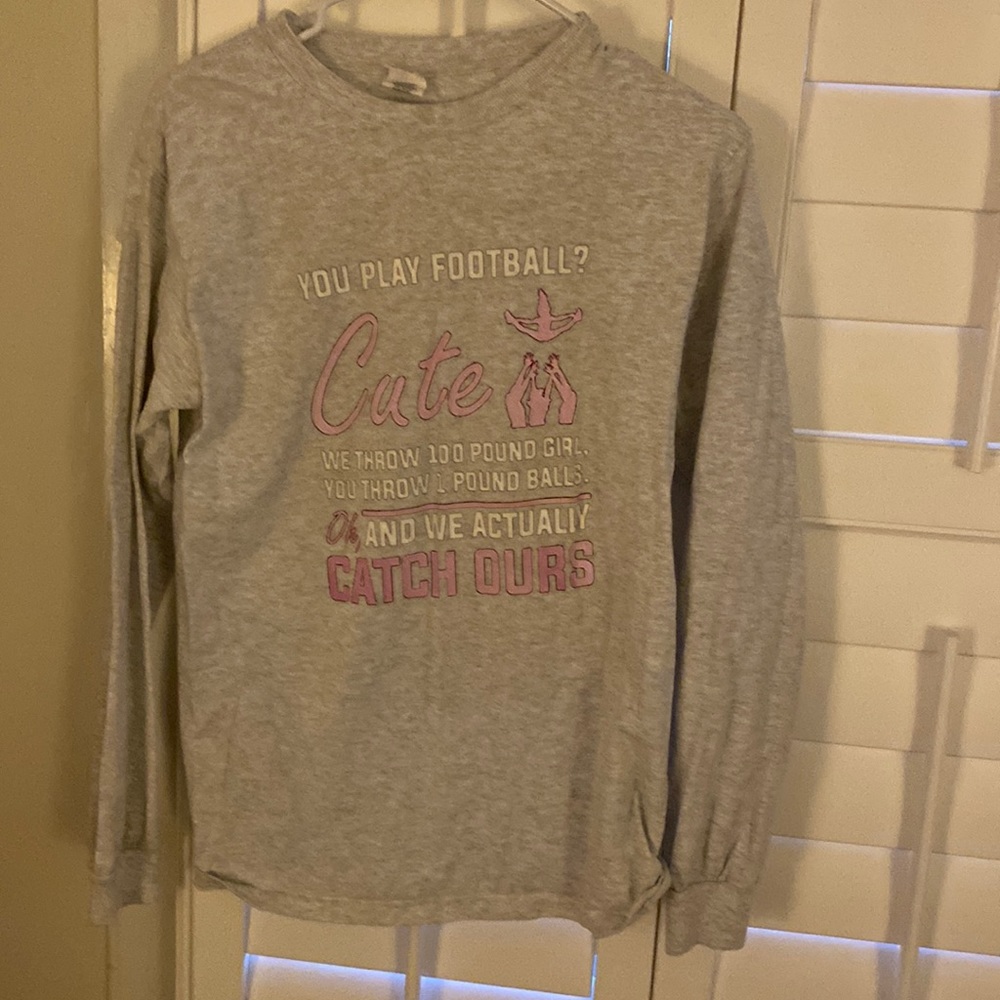 Long sleeve tee shirt cheer